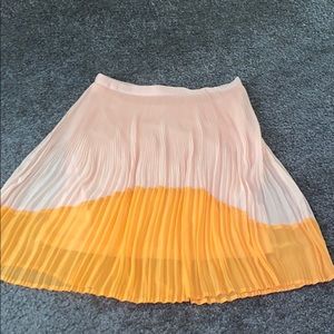 Two tone orange skirt from RW&Co.